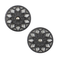 Кнопки пришивные декоративные KN19 Nickel 25 mm (металл)